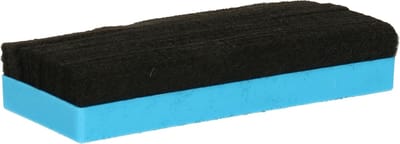Gerimport Bordenwisser - licht blauw - 13 x 5 cm - krijtbord wisser/bordveger