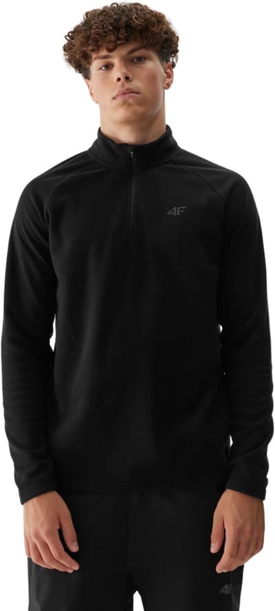 4F Sweater Fleeceowa Heren Zwart - Maat L