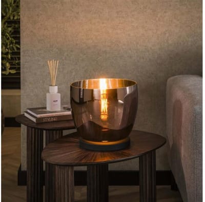 Vloerlamp UP L - Copper color glas