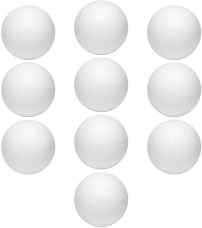 Piepschuim vormen - bal - 10x - D7 cm - styropor hobby / DIY vorm - basis knutselfiguren