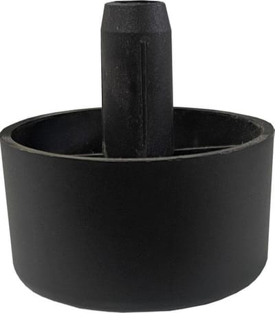 FLE - Meubelpoot met pin zwart rond Ø 5 cm en hoogte 3 cm van kunststof