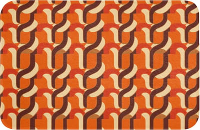 Badmat 60x40 cm - Antislip - Retro - Modern - Kleurrijk - Badmatten voor badkamer - Badkamermat - Douchemat - Badkamer mat
