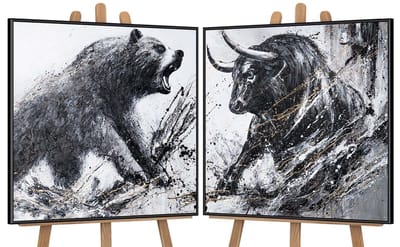 Canvas schilderij handgeschilderd wild impulse abstract – YS-Art Gallery – Luxe wanddecoratie voor woonkamer – Modern schilderij voor slaapkamer en hal
