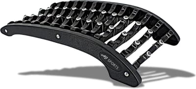 AJ-Sports Rugstretcher met Magneet - Nekstretcher - Backstretcher - Rug Corrector - Postuur Corrector - Rugmassage - Rugpijn - Spijkermat - Zwart - Kunststof