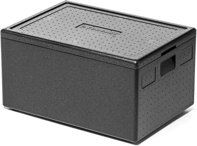 Geïsoleerde Thermobox - Voedselcontainer - Transport Opslag - Licht Duurzaam Materiaal - 68.5x48.5x36.5 cm - Zwart