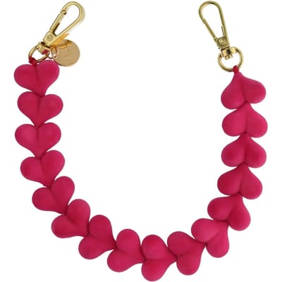 123watches Telefoonkoord Fluwee - roze - goud - Geschikt voor iPhone en andere smartphones