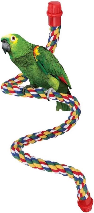Katoenen Klimtouw met Schommel voor Papegaaien en Vogels