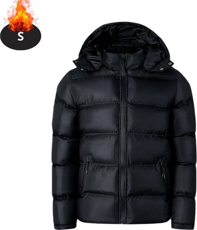 Livano Winterjas - Parka - Heren - Winter - Jas - Volwassen - Stijlvol - Zwart - S