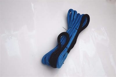 Lier Touw - Hersteltouw Energietouw - Voertuigen Vrijmaken - Dubbel Gevlochten Nylon - 12mm x 6m - Blauw