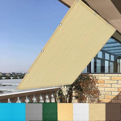 Planten Kasafdekking - Privacy Scherm - Tuin Beschermen - UV-Bestendig 95% - 2.6x9m - Geel