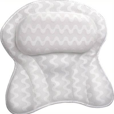 Nivard Badkussen - Badkussens Voor In Bad - Nekkussen Bad - Hoofdsteun Bad - Antislip - Spa Kussen - Jacuzzi Accessoires - Grijs