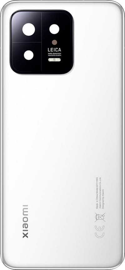 Xiaomi, Batterijdeksel Geschikt voor Xiaomi 13 origineel Service Pack, Wit