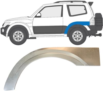 Reparatiepaneel achterspatbord voor Mitsubishi Pajero 2006-2021 / Links