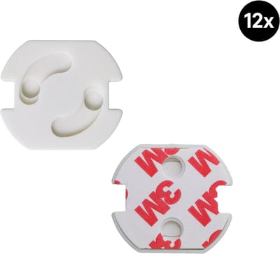 Honeybears 12 Stuks Stopcontactbeveiliging – Veilig Stopcontact Afdekking – Kinderbeveiliging Stopcontact – Sterke 3M Plakstrip