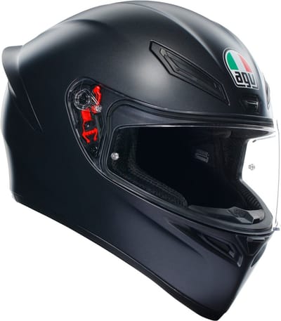 AGV K1 S E2206 Mat zwart Integraalhelm - Maat S - Integraal helm - Scooter helm - Motorhelm - Zwart - Scooterhelmen mannen en vrouwen.