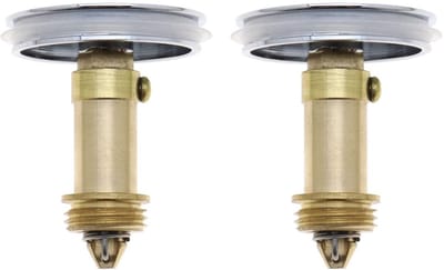 Dailygoods- Gootsteenplug 38 mm - Pop-up Stopper - Messing - 2 Stuks - Afdichtring - Duurzaam en Corrosiebestendig - Afvoerplug