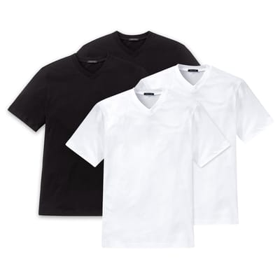 SCHIESSER T-shirt American T-Shirt Verpakking van 4