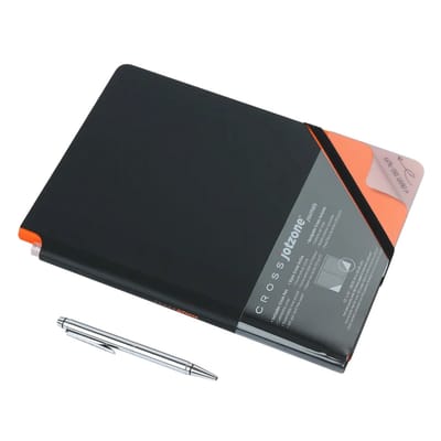 Luxe Dagboek Journaal - Cross - Jotzone - 19.05x25.4cm - Met Pen - 160pagina - 80vel - Lijn - Gelinieerd - 100 gram papier