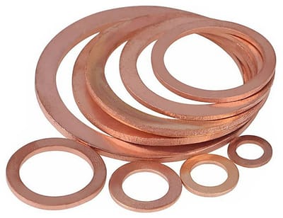 Dailygoods- Wasmachines Rood Koper - Platte Pakkingen - Ronde Ringen - Sluitring - Schroef Bevestiging - Corrosieweerstand - Plattering