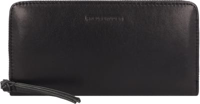 FREDsBRUDER Leren Portemonnee In My Pocket Ziparound Wallet Black Zwart