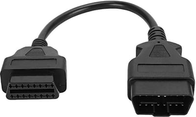 Dailygoody - Diagnoseadapter - OBD-VeOBD - 16Pin Verlenger - 0,3m - Auto Diagnose Kabel - Geschikt voor Auto's en Motoren -