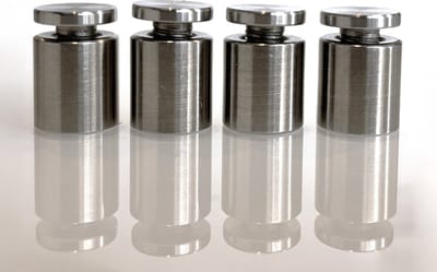 Afstandhouders rvs - 4 stuks - ophangsysteem - rvs - bevestiging voor plexiglas rvs dibond - naamborden - afstandhouder - fixing