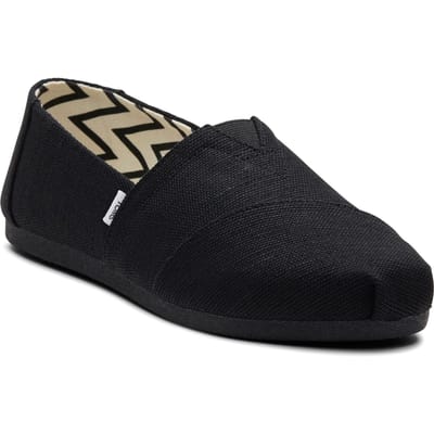 TOMS Alpargata Classic Katoenen Dames Zwarte Espadrilles