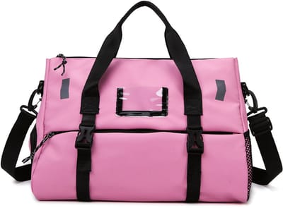 Reistas - Handbagage - Weekendtas - Sporttas met nat vak-Roze