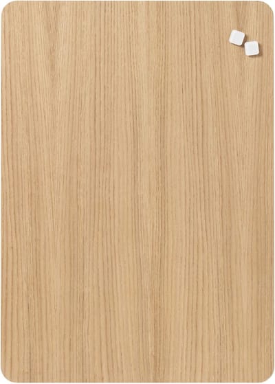 Glasmagneetbord Naga 50x70cm eiken afgeronde hoeken