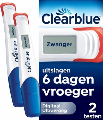Clearblue Zwangerschapstest Ultravroeg Digitaal - 6 x 2 stuks - Voordeelverpakking
