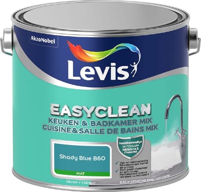 Levis - Easyclean Keuken & Badkamer Mix - Shady Blue B60 - Mengverf - 2,5 L