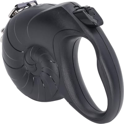 Laisse rétractable pour chien 5m Laisse pour promenade de chien Essentiels pour promenade d'animaux pour petits, moyens et grands chiens black