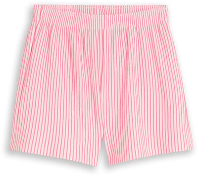 Tom Tailor - Korte broek met streepmotief - Maat 92/98 - vertical pink white stripe