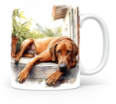 Mok Rhodesian ridgeback Beker voor koffie of tas voor thee, cadeau voor dierenliefhebbers, moeder, vader, collega, vriend, vriendin, kantoor, opa, oma, hond, kerst, sinterklaas, verjaardag