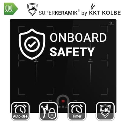 Inductie kookplaat 60 cm met 4 kookzones en flexzones | 8,2 kW | Touch Slider bediening