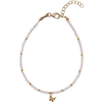 ALISIA AL5004-ORO GOLD-PLATED ARMBAND MET ZIRKONIA'S EN VLINDER BEDEL 1 STUK