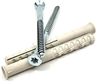 UFAST slagplug Ø 10 x 100 mm - Nylon plug met trompetkraag - Torx - Verzinkt - 10 stuks