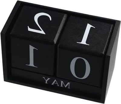 Perpetuele Houten Bureau Kalender Blokken, Decoratieve Bureau Accessoires voor Thuis en Kantoor