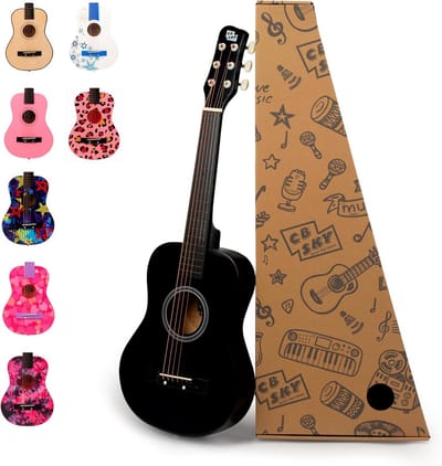 30 Inch Klassieke Gitaar Roze voor Junioren en Beginners | Kindergitaar Houten Instrument
