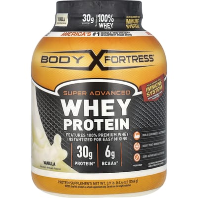 Body Fortress, Super Advanced Wei Eiwit, Vanille, 3,9 pond (1,769 g)