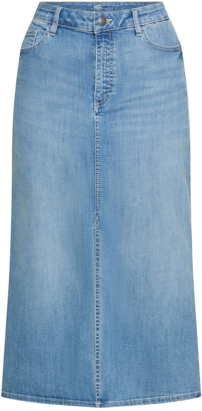 camel active Jeansrok met 5-pocket-ontwerp - Maat womenswear-34 - Lichtblauw