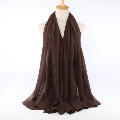 Kreuk katoenen sjaal Hoofddoek Hijab Wikkel Effen Dames Effen Sjaals Foulard Femme Dames Hoofdband Moslim Hijabs Winkel black