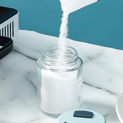 Bouteilles en verre d'assaisonnement Bouteilles à sel résistantes à l'humidité Récipient d'assaisonnement de cuisine Réservoir à sel contrôlé Type 2