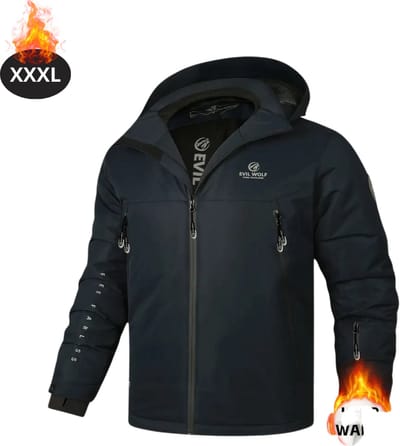 Livano Skipak - SkiBroek - Skijas - Ski Suit - Wintersport - Heren - Winter - Warm Fleece - Marineblauw - Maat XXXL