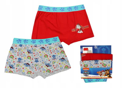 Paw Patrol Kinder Boxershorts – 2-Pack – Katoen/Elastaan – Grijs – Maat 4/5 Jaar