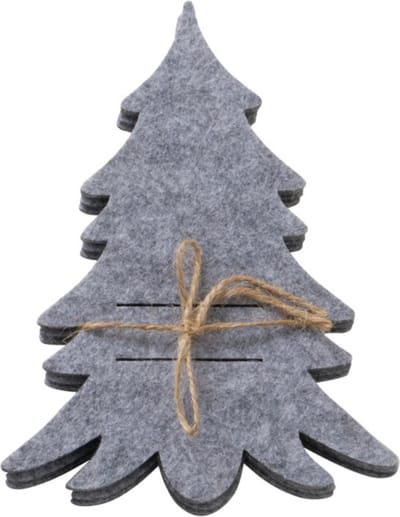 Bestekzakje van vilt FILZY in de vorm van een kerstboom