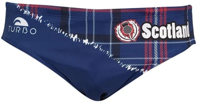 Turbo Broken Scotland Zwemslip Blauw M Man