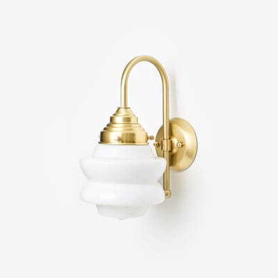 Wandlamp Small Top Meander Messing - Art Deco Trade