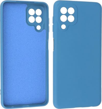 Hoesje Geschikt voor de Samsung Galaxy A22 4G - Fashion Color Backcover Telefoonhoesje - Navy