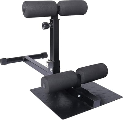 Sissy Squat Machine - Been Trainingsapparaat - Thuis Fitness - Verstelbare Hoogte - 798 x 323 x 45 cm - Zwart